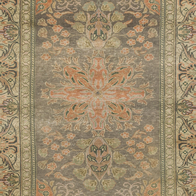 Alfombra Vintage Turca Anudada a Mano - 91 cm x 128 cm - K0092825