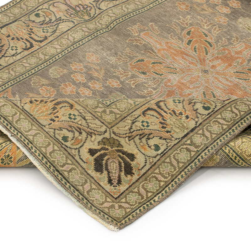 Alfombra Vintage Turca Anudada a Mano - 91 cm x 128 cm - K0092825