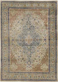 Vintage Turkish Hand-Knotted Rug - 4' 5" x 6' 3" (53" x 75")