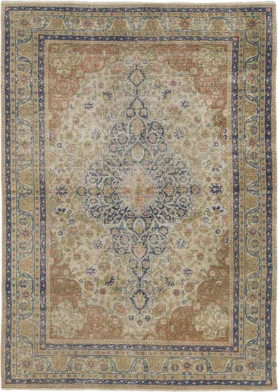 El Dokuma Vintage Halı - 135 cm x 190 cm