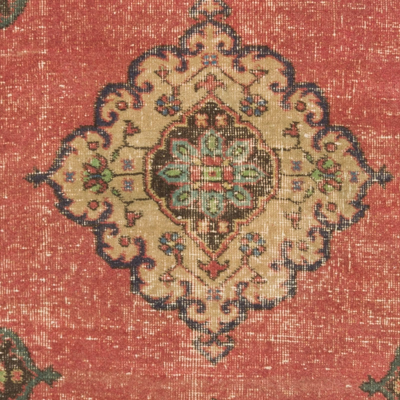 Pasillo Vintage Turco Anudado a Mano - 82 cm x 352 cm - K0092827