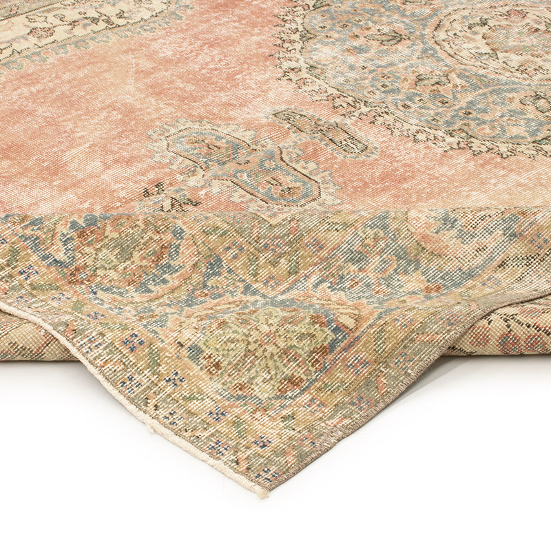 Alfombra Vintage Turca Anudada a Mano - 207 cm x 303 cm - K0092830