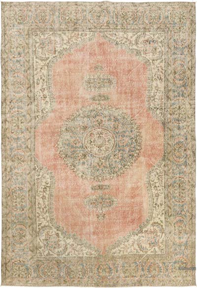 Alfombra Vintage Turca Anudada a Mano - 207 cm x 303 cm
