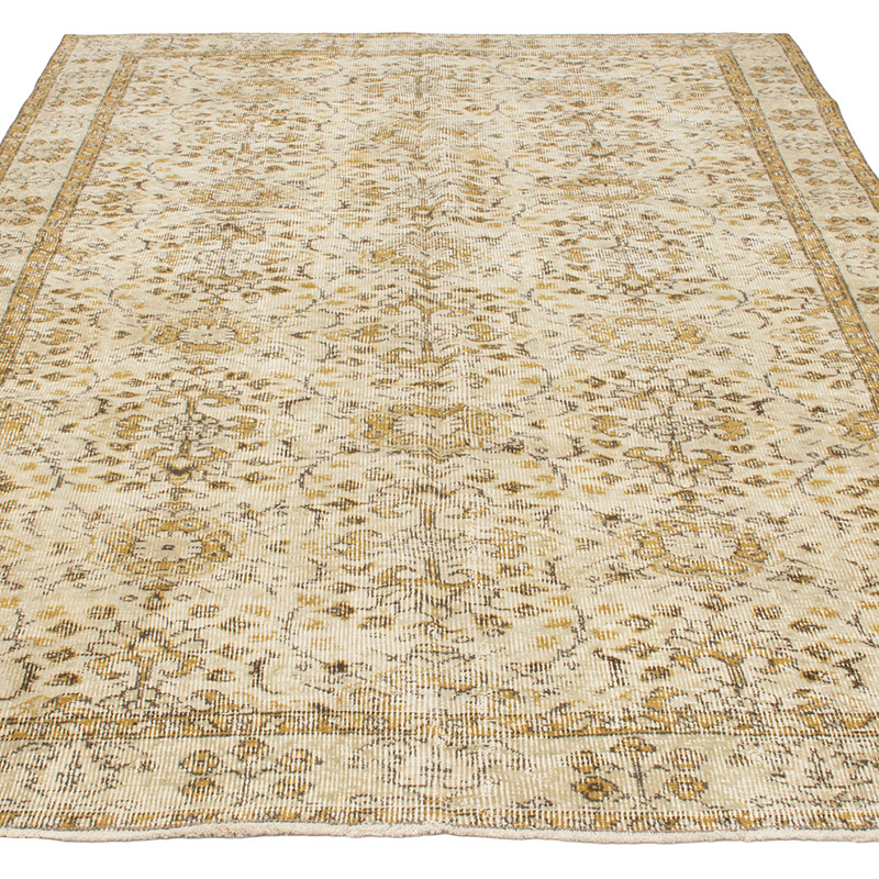 Alfombra Vintage Turca Anudada a Mano - 165 cm x 258 cm - K0092831