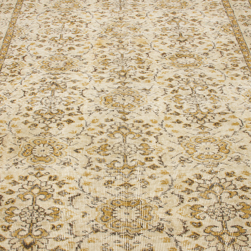 Alfombra Vintage Turca Anudada a Mano - 165 cm x 258 cm - K0092831