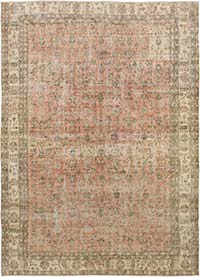Alfombra Vintage Turca Anudada a Mano - 206 cm x 285 cm