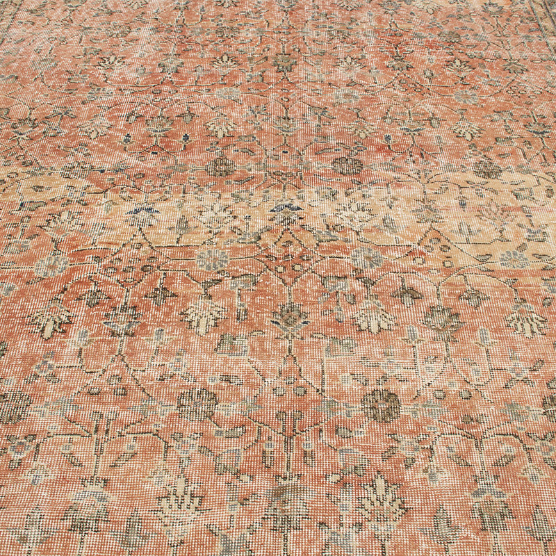Alfombra Vintage Turca Anudada a Mano - 206 cm x 285 cm - K0092834