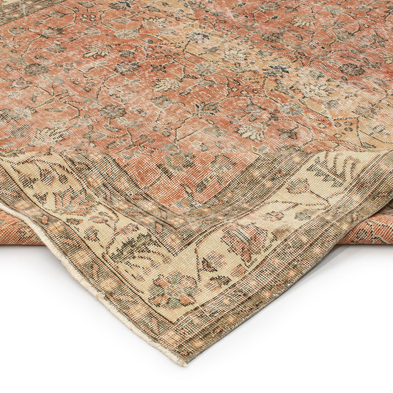 Alfombra Vintage Turca Anudada a Mano - 206 cm x 285 cm - K0092834