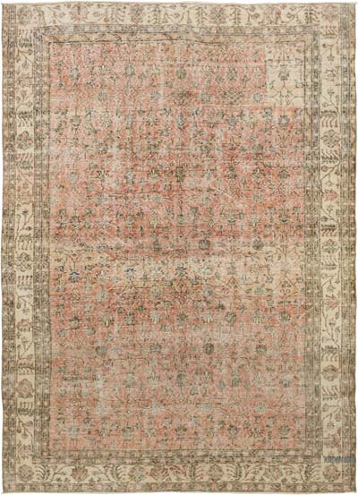 Alfombra Vintage Turca Anudada a Mano - 206 cm x 285 cm
