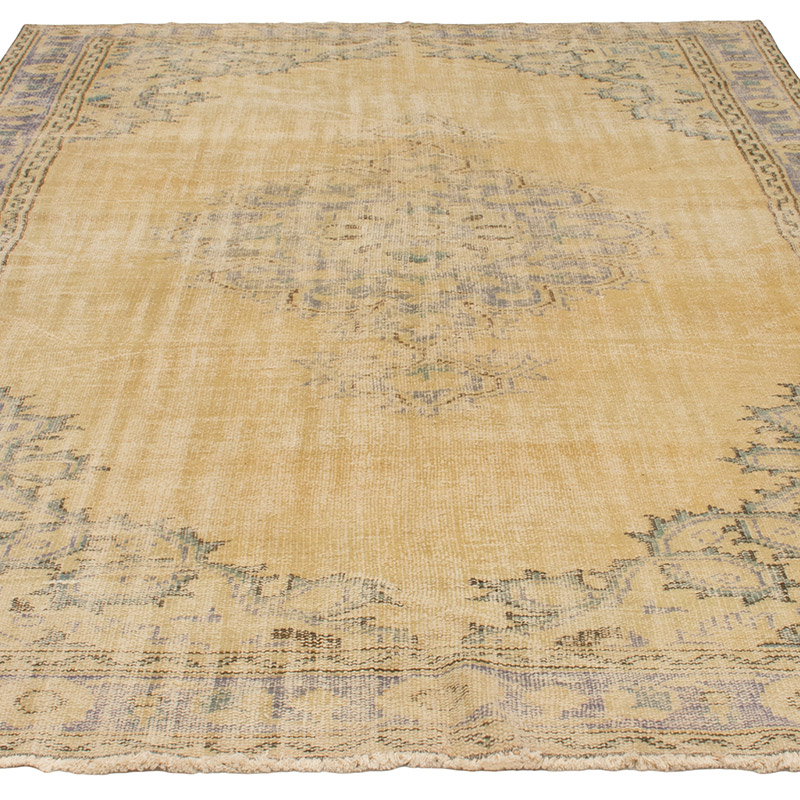 Alfombra Vintage Turca Anudada a Mano - 190 cm x 288 cm - K0092837