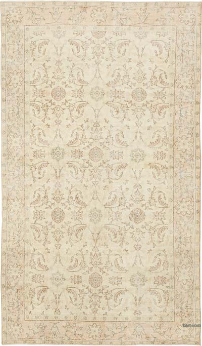 Vintage Turkish Hand-Knotted Rug - 5' 3" x 8' 9" (63" x 105")