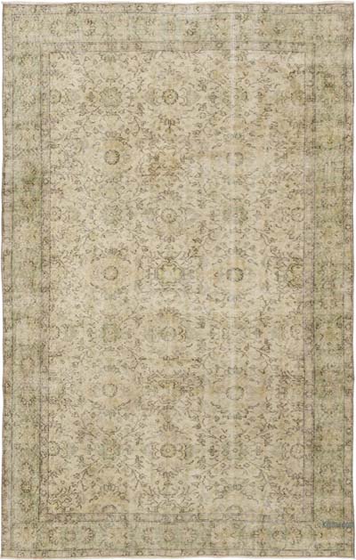 Vintage Turkish Hand-Knotted Rug - 5' 5" x 8' 6" (65" x 102")