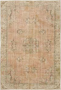 Vintage Turkish Hand-Knotted Rug - 5' 11" x 8' 6" (71" x 102")
