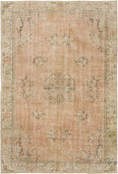 Vintage Turkish Hand-Knotted Rug - 5' 11" x 8' 6" (71" x 102")