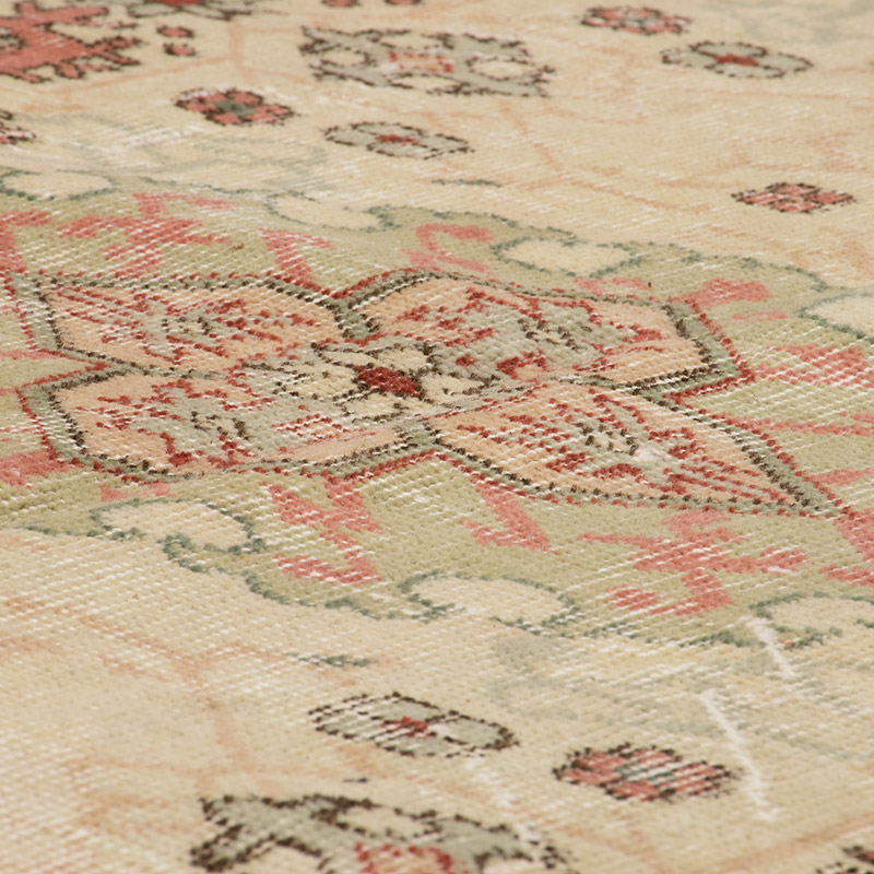 Alfombra Vintage Turca Anudada a Mano - 204 cm x 306 cm - K0092843