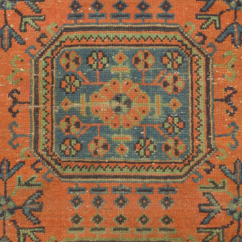 Pasillo Vintage Turco Anudado a Mano - 80 cm x 344 cm - K0092844