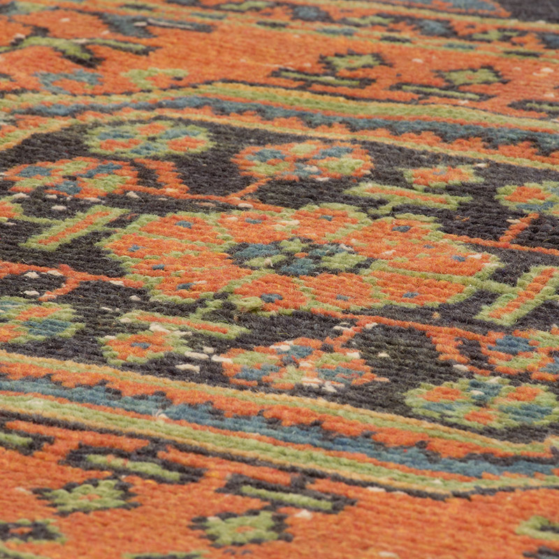 Pasillo Vintage Turco Anudado a Mano - 80 cm x 344 cm - K0092844