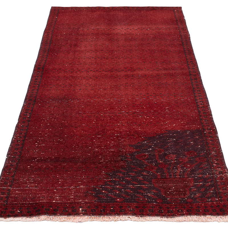 Boyalı El Dokuma Vintage Halı - 85 cm x 193 cm - K0092845