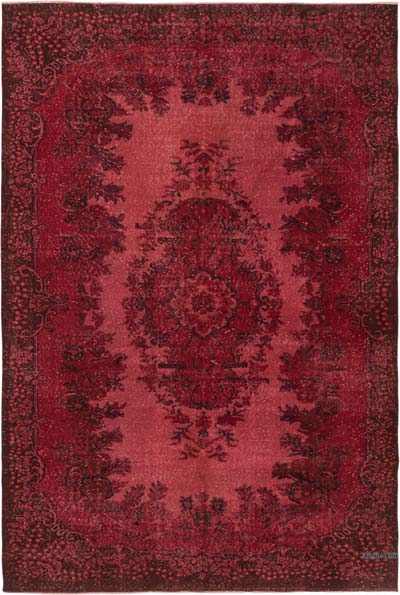 Alfombra Turca Vintage Sobre-teñida - 188 cm x 280 cm