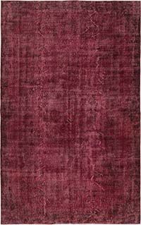 Over-dyed Vintage Hand-Knotted Turkish Rug - 5' 9" x 9' 3" (69" x 111")