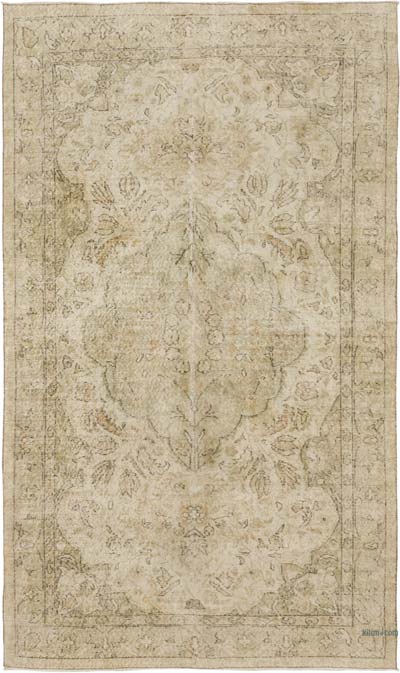Vintage Turkish Hand-Knotted Rug - 5' 5" x 9'  (65" x 108")