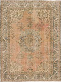Alfombra Vintage Turca Anudada a Mano - 208 cm x 283 cm
