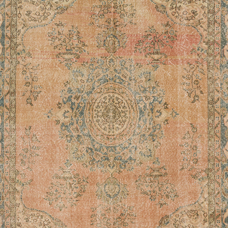 Alfombra Vintage Turca Anudada a Mano - 208 cm x 283 cm - K0092850