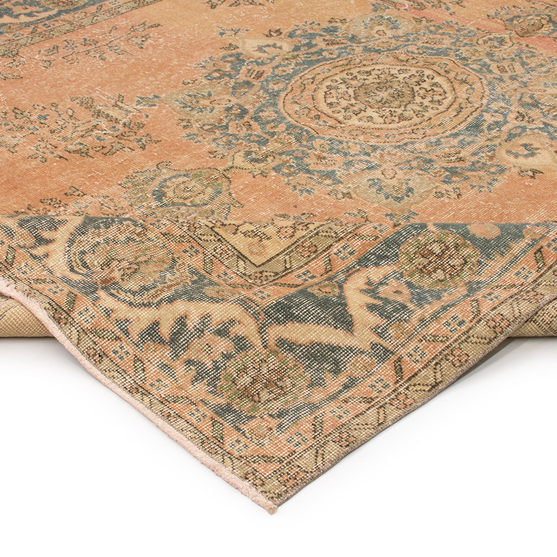 Alfombra Vintage Turca Anudada a Mano - 208 cm x 283 cm - K0092850