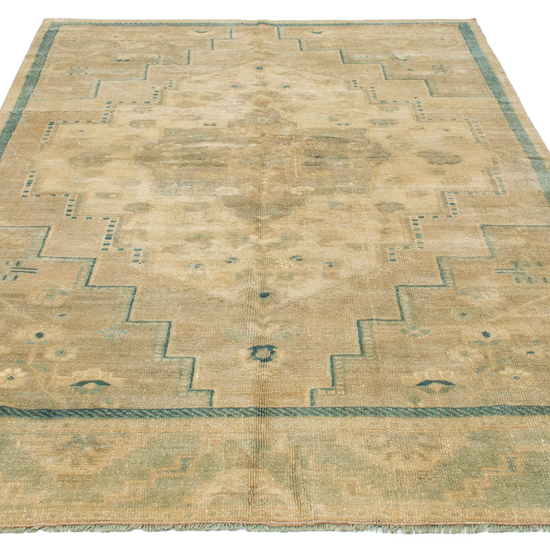 Vintage Turkish Hand-Knotted Rug - 4' 11" x 8' 4" (59" x 100") - K0092852
