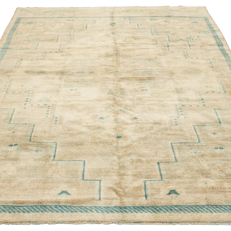 Vintage Turkish Hand-Knotted Rug - 4' 11" x 8' 4" (59" x 100") - K0092852
