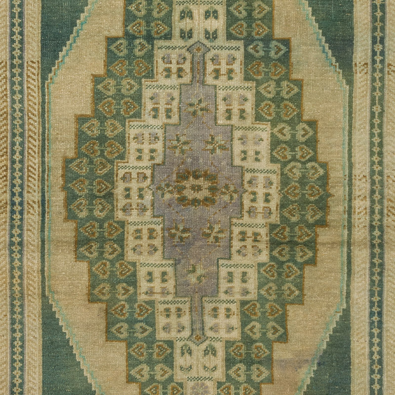 Alfombra Vintage Turca Anudada a Mano - 113 cm x 260 cm - K0092854