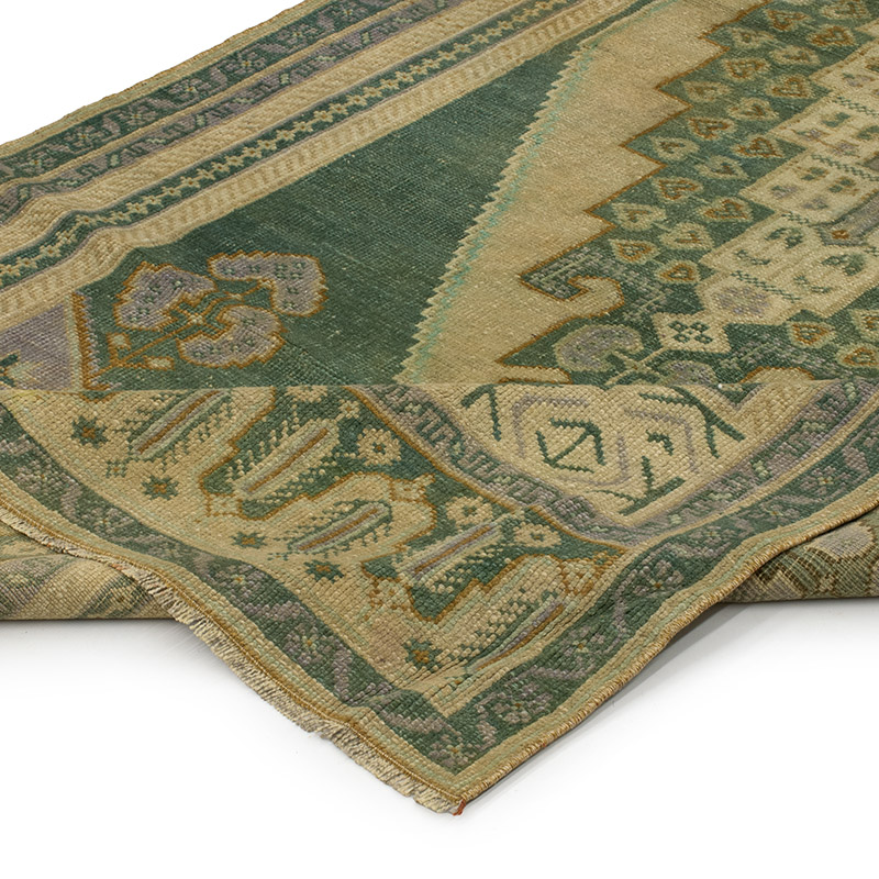 Alfombra Vintage Turca Anudada a Mano - 113 cm x 260 cm - K0092854