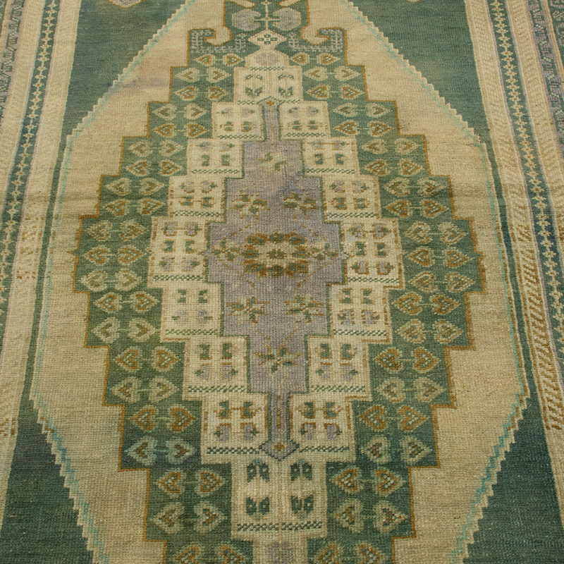 Alfombra Vintage Turca Anudada a Mano - 113 cm x 260 cm - K0092854