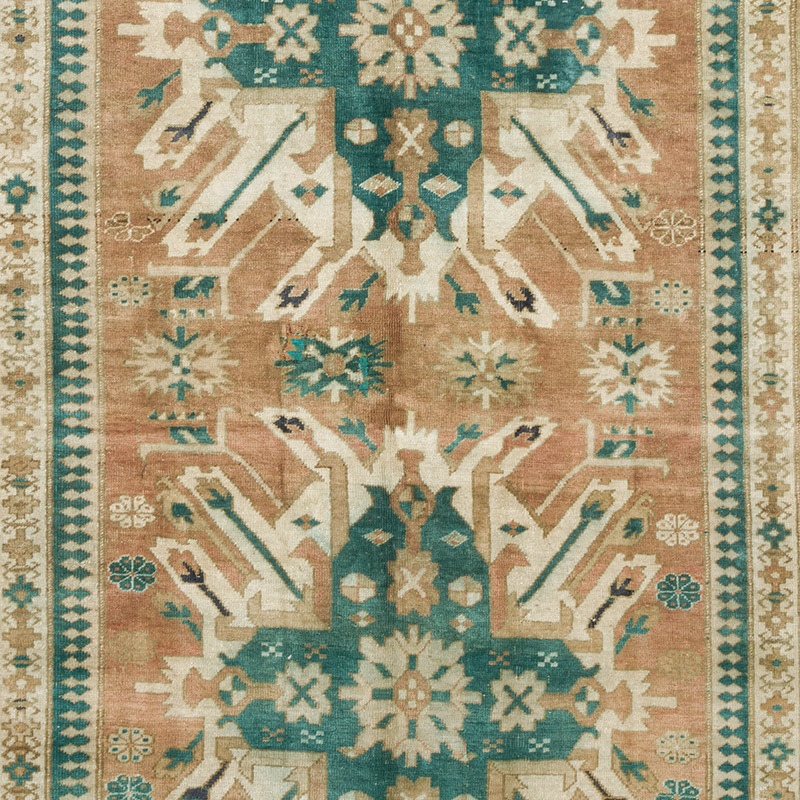 Vintage Turkish Hand-Knotted Rug - 5' 4" x 8' 2" (64" x 98") - K0092855