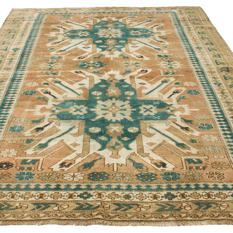Vintage Turkish Hand-Knotted Rug - 5' 4" x 8' 2" (64" x 98") - K0092855