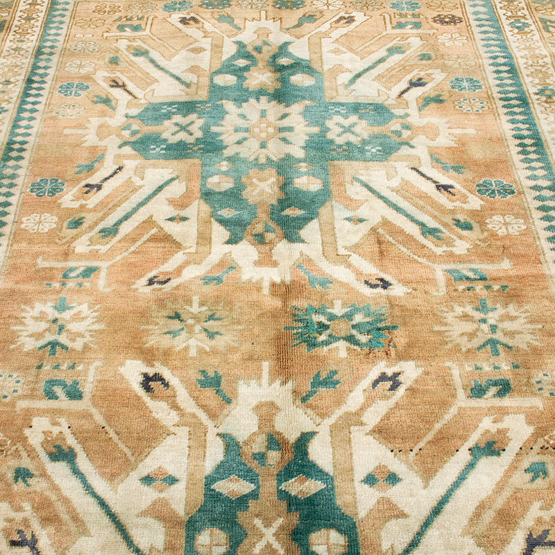 Vintage Turkish Hand-Knotted Rug - 5' 4" x 8' 2" (64" x 98") - K0092855
