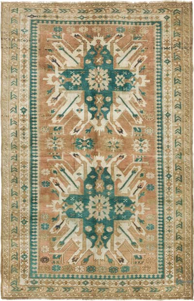 Alfombra Vintage Turca Anudada a Mano - 162 cm x 248 cm