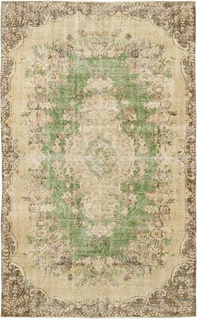 Vintage Turkish Hand-Knotted Rug - 5' 3" x 8' 7" (63" x 103")