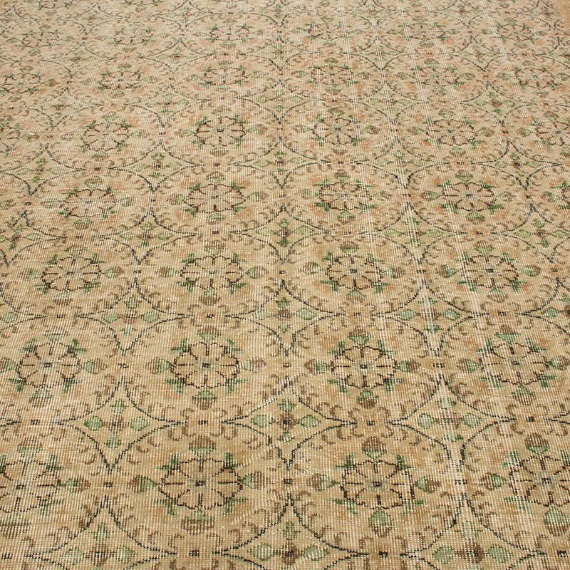 Alfombra Vintage Turca Anudada a Mano - 200 cm x 305 cm - K0092858