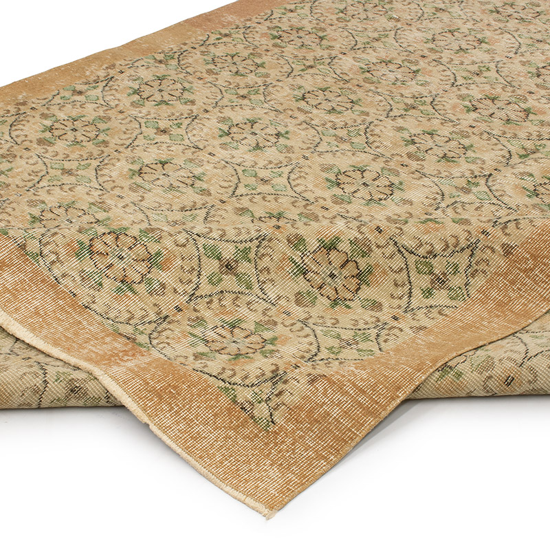 Alfombra Vintage Turca Anudada a Mano - 200 cm x 305 cm - K0092858