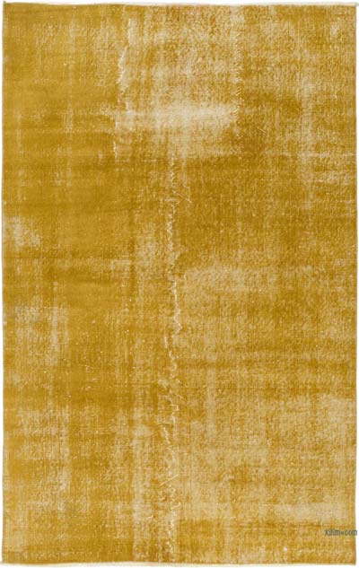 Alfombra Turca Vintage Sobre-teñida - 156 cm x 251 cm