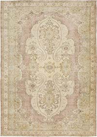 Vintage Turkish Hand-Knotted Rug - 6' 11" x 9' 7" (83" x 115")