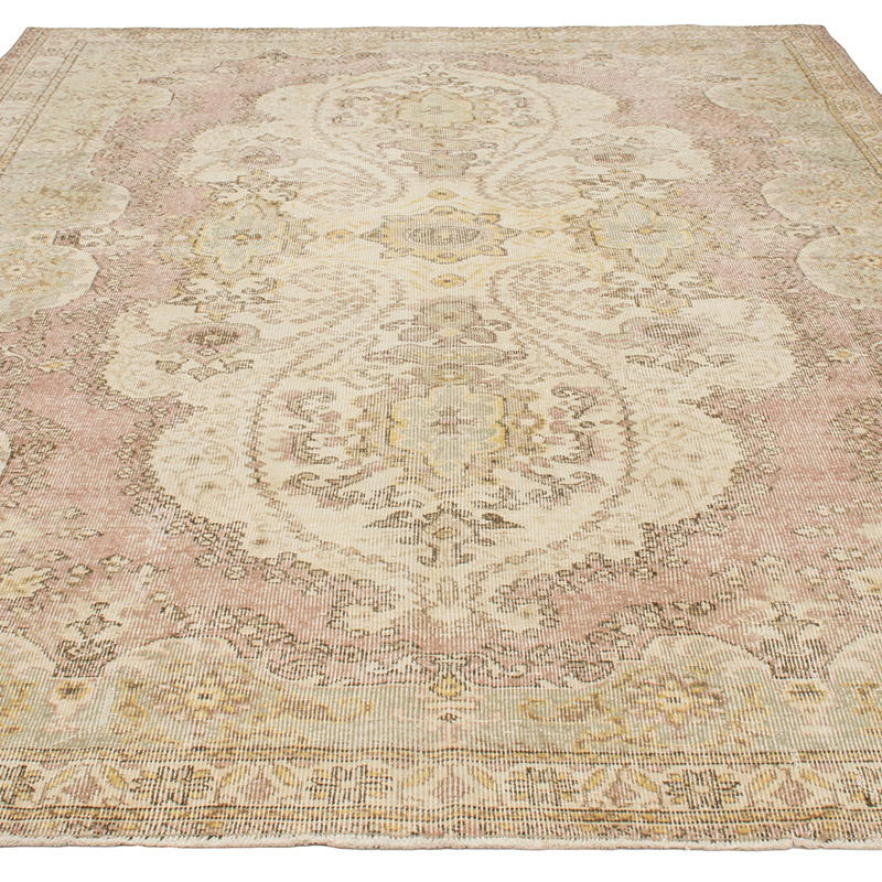 Vintage Turkish Hand-Knotted Rug - 6' 11" x 9' 7" (83" x 115") - K0092862