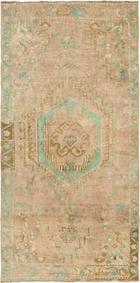 Alfombra Vintage Turca Anudada a Mano - 82 cm x 167 cm