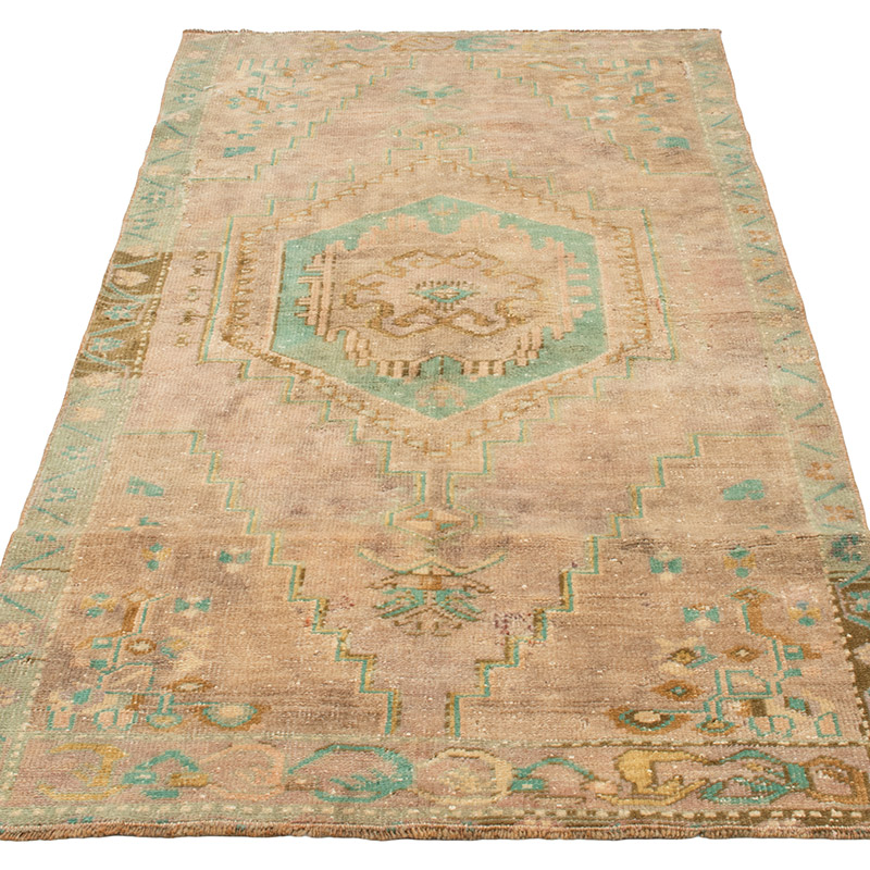 Alfombra Vintage Turca Anudada a Mano - 82 cm x 167 cm - K0092863