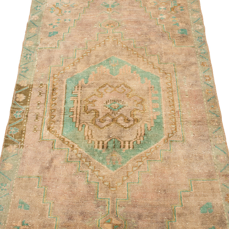 Alfombra Vintage Turca Anudada a Mano - 82 cm x 167 cm - K0092863