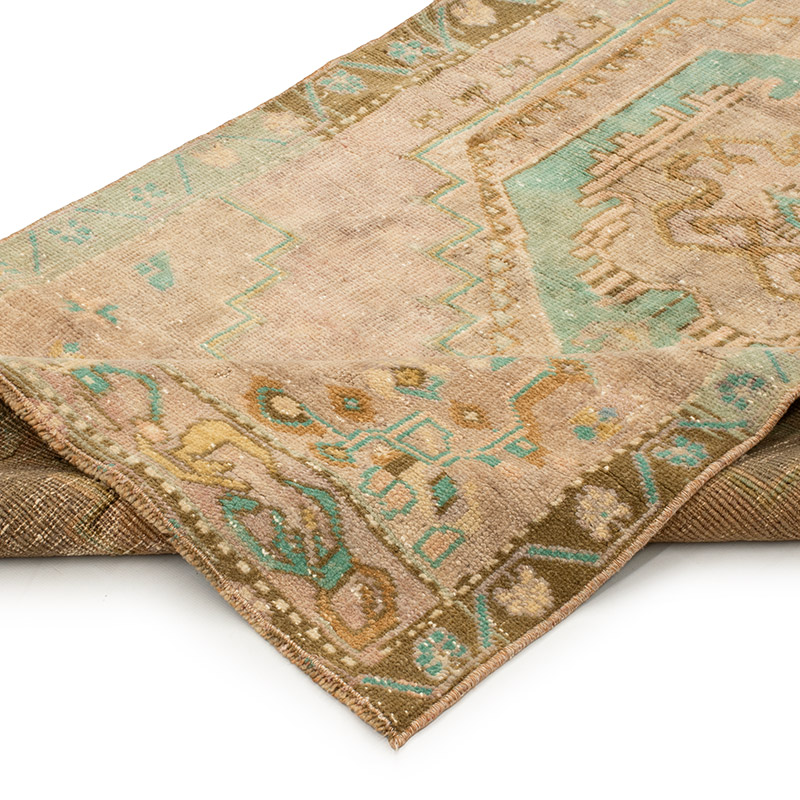 Alfombra Vintage Turca Anudada a Mano - 82 cm x 167 cm - K0092863