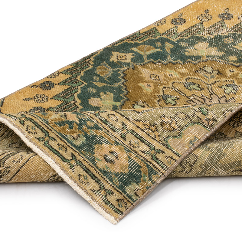 Pasillo Vintage Turco Anudado a Mano - 80 cm x 360 cm - K0092864