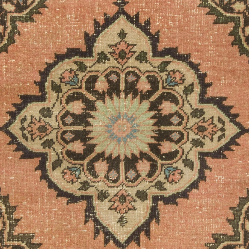 Pasillo Vintage Turco Anudado a Mano - 80 cm x 390 cm - K0092865