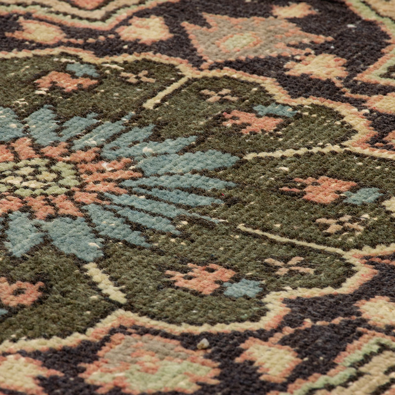 Pasillo Vintage Turco Anudado a Mano - 80 cm x 390 cm - K0092865